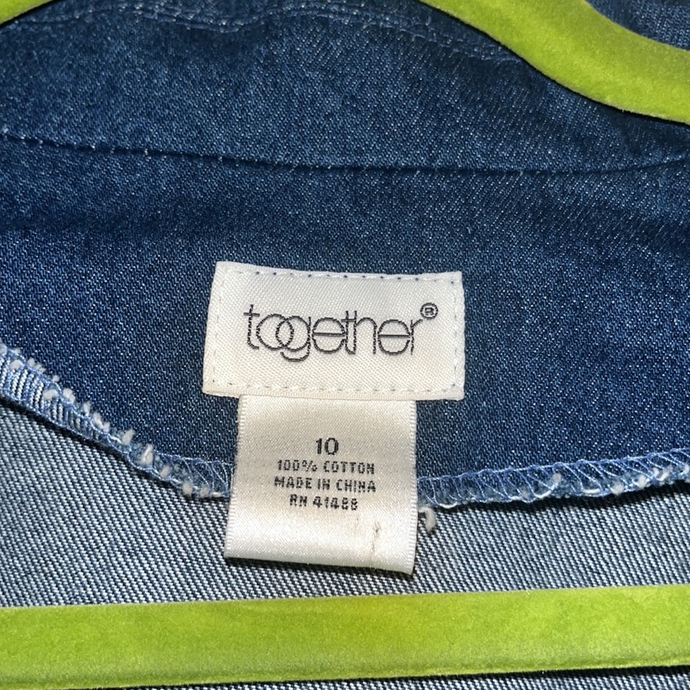 Together - Y2k Nwot Patchwork Beaded, Embroidered… - image 3